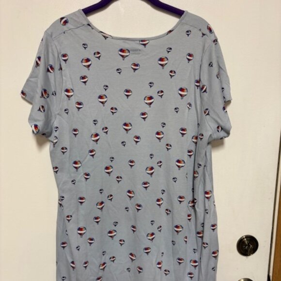 Lands End Short Sleeve 100% Cotton Nightgown. Sz. 1X - Picture 4 of 4